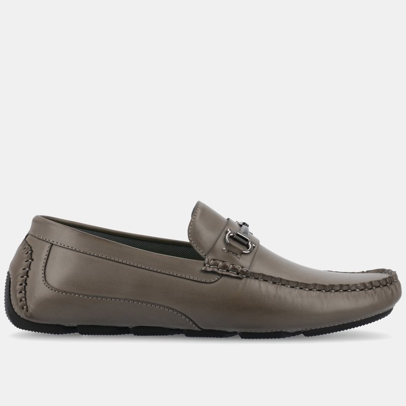 Shop Vance Co. Shoes Holden Bit Driving Loafer In Grey