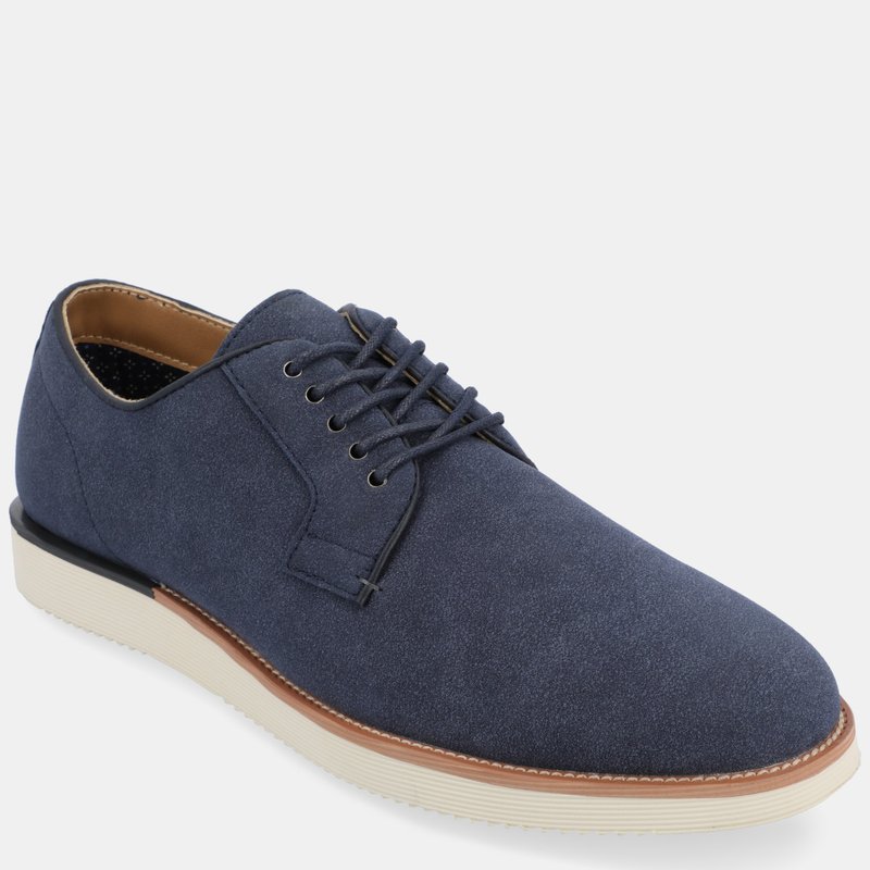 Vance Co. Shoes Ingram Plain Toe Derby Shoe In Blue