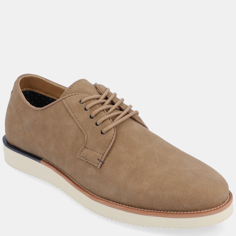 Vance Co. Shoes Ingram Plain Toe Derby Shoe In Brown