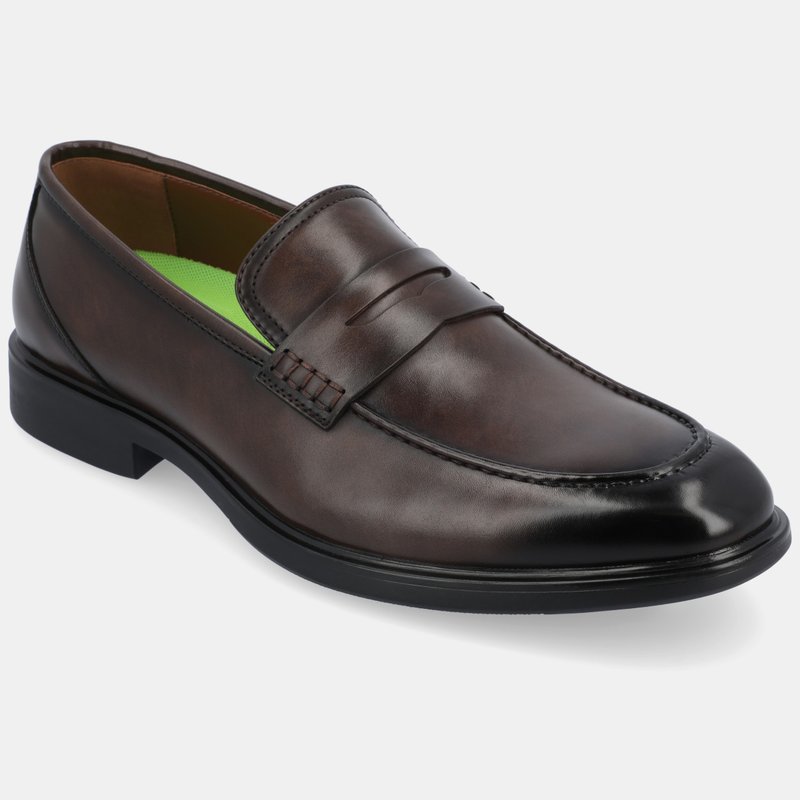 Vance Co. Shoes Keith Penny Loafer In Brown