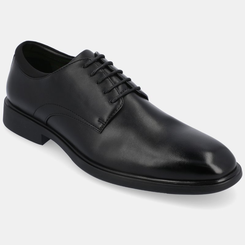 Vance Co. Shoes Kimball Wide Width Plain Toe Dress Shoe In Black