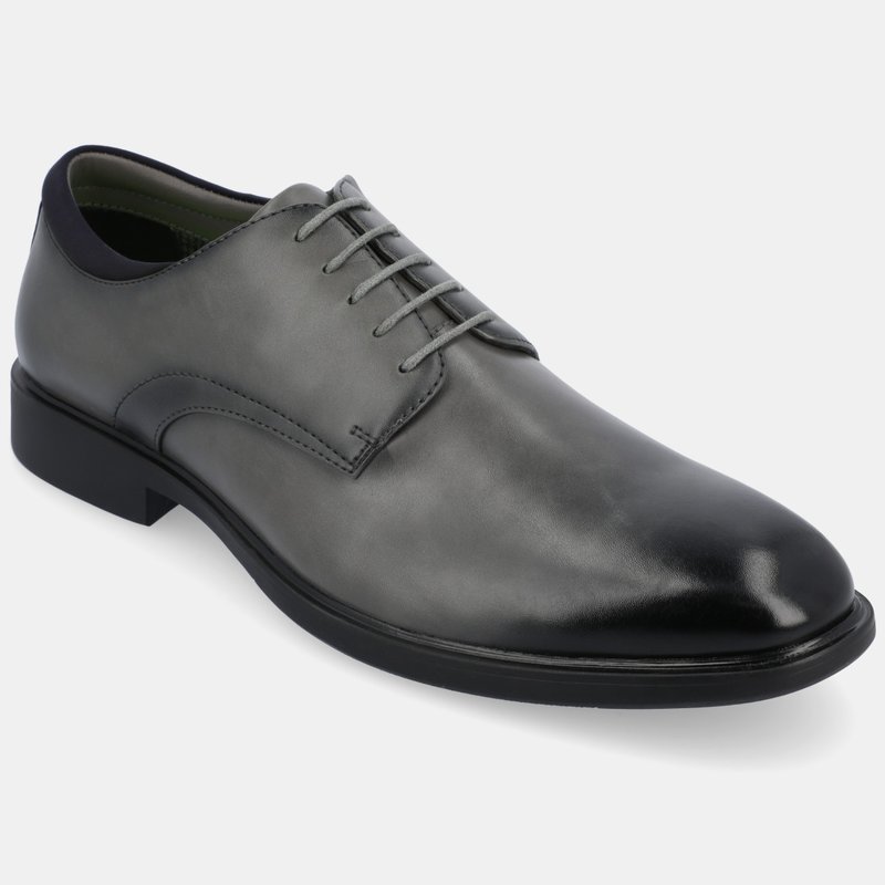 Vance Co. Shoes Kimball Wide Width Plain Toe Dress Shoe In Grey