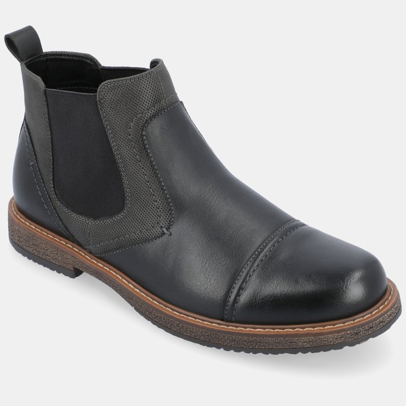 Vance Co. Shoes Lancaster Pull-on Chelsea Boots In Black