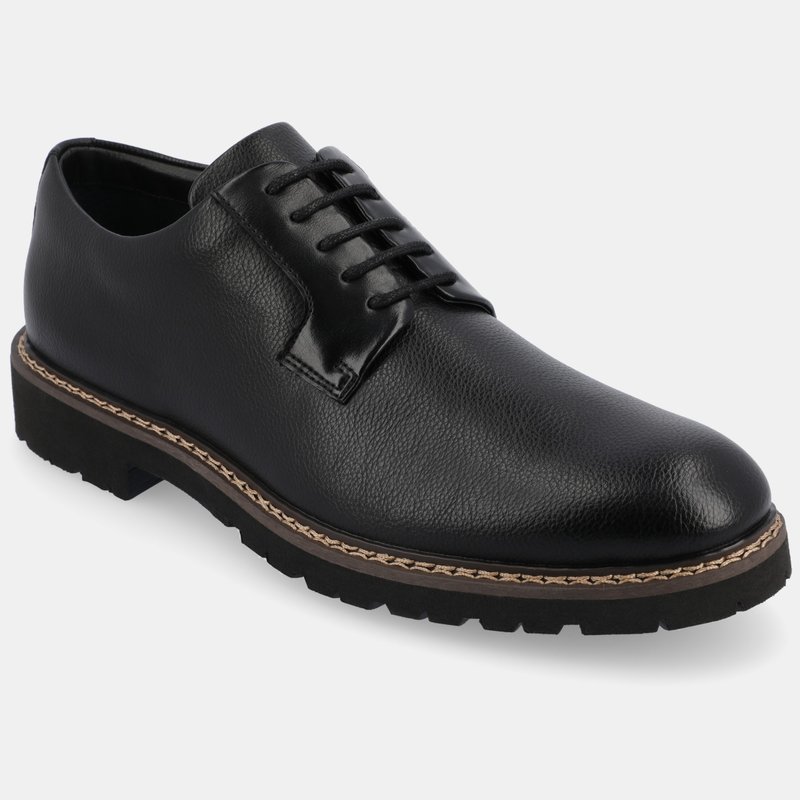 Vance Co. Shoes Martin Plain Toe Derby Shoes In Black