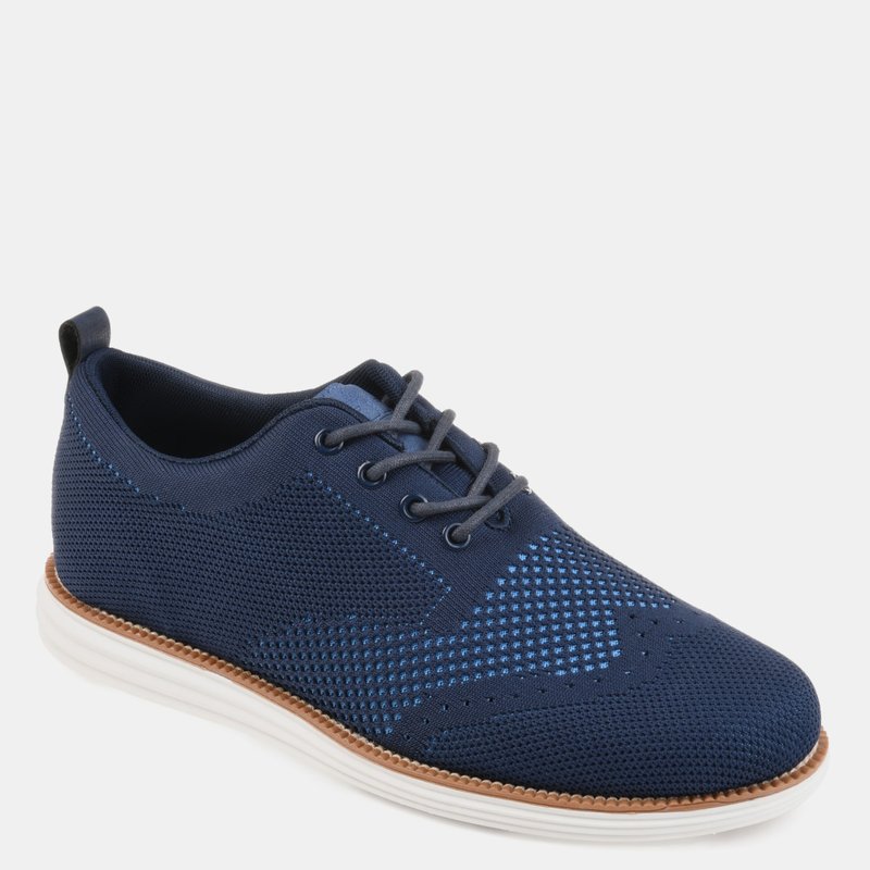 Shop Vance Co. Shoes Men's Ezra Knit Dress Shoe In Blue