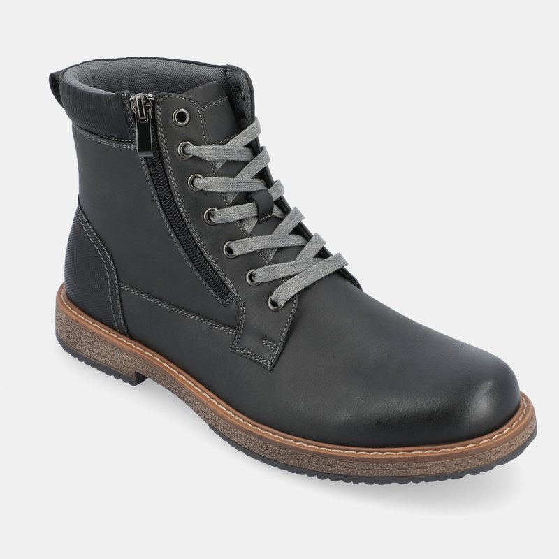Vance Co. Shoes Metcalf Lace-up Ankle Boot In Grey