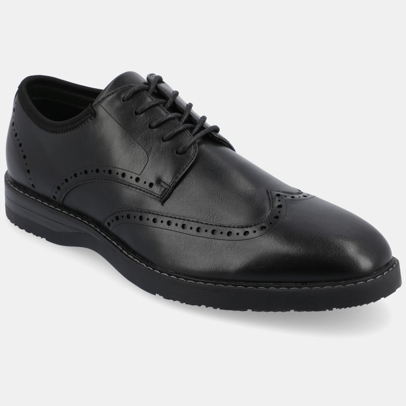 Vance Co. Shoes Ozzy Wingtip Hybrid Dress Shoe In Black