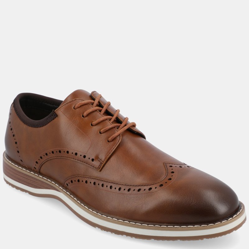 Vance Co. Shoes Ozzy Wingtip Hybrid Dress Shoe In Brown