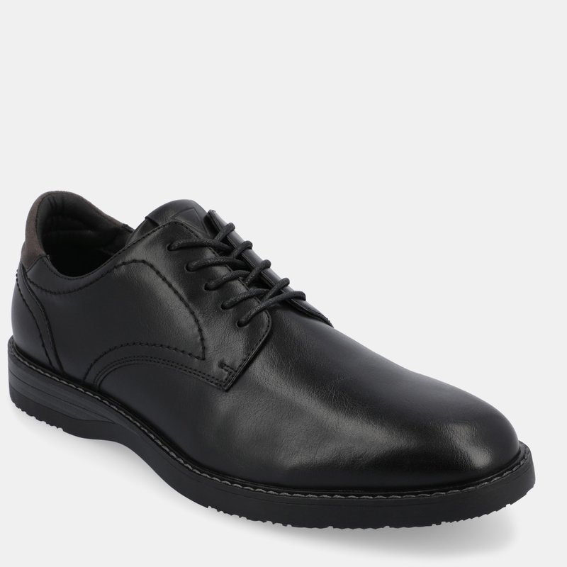 Vance Co. Shoes Rutger Plain Toe Hybrid Dress Shoe In Black