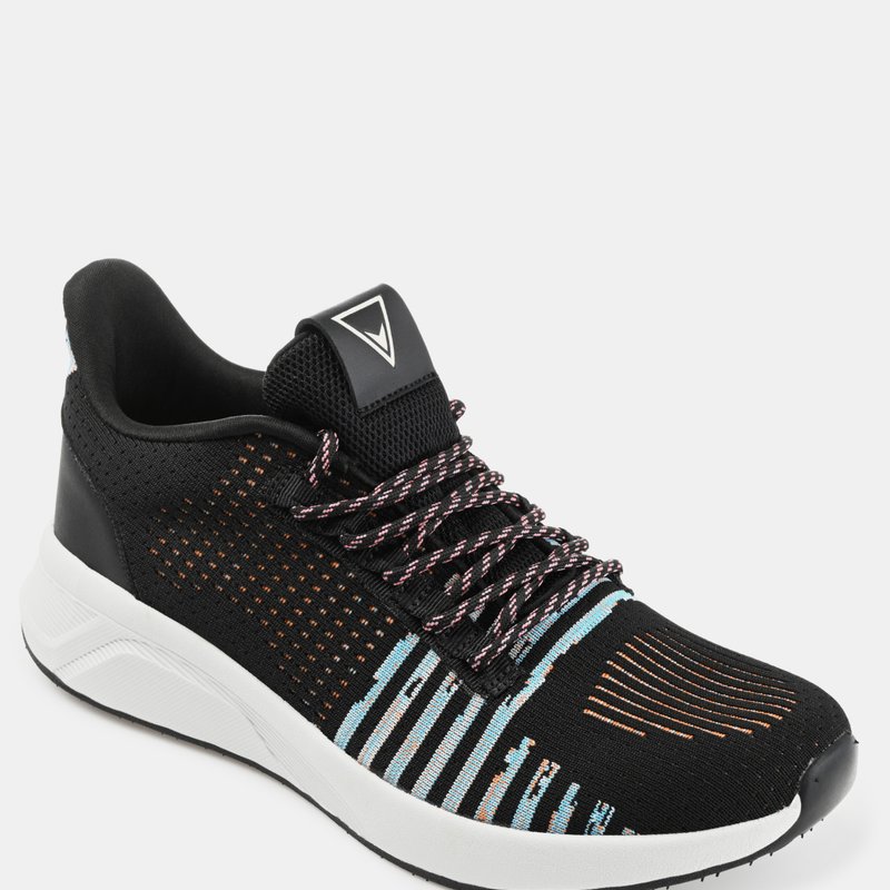 Shop Vance Co. Shoes Vance Co. Brewer Knit Athleisure Sneaker In Black