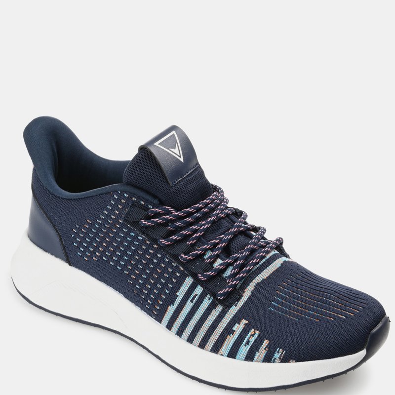 Shop Vance Co. Shoes Vance Co. Brewer Knit Athleisure Sneaker In Blue