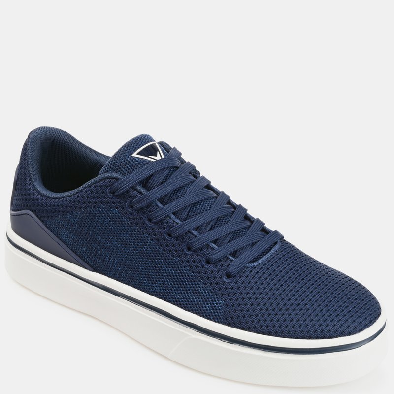 Shop Vance Co. Shoes Vance Co. Desean Knit Casual Sneaker In Blue