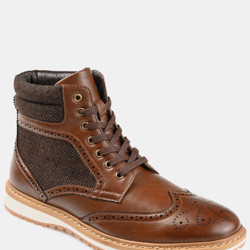 Vance Co. Shoes Vance Co. Harlan Wingtip Ankle Boot In Brown
