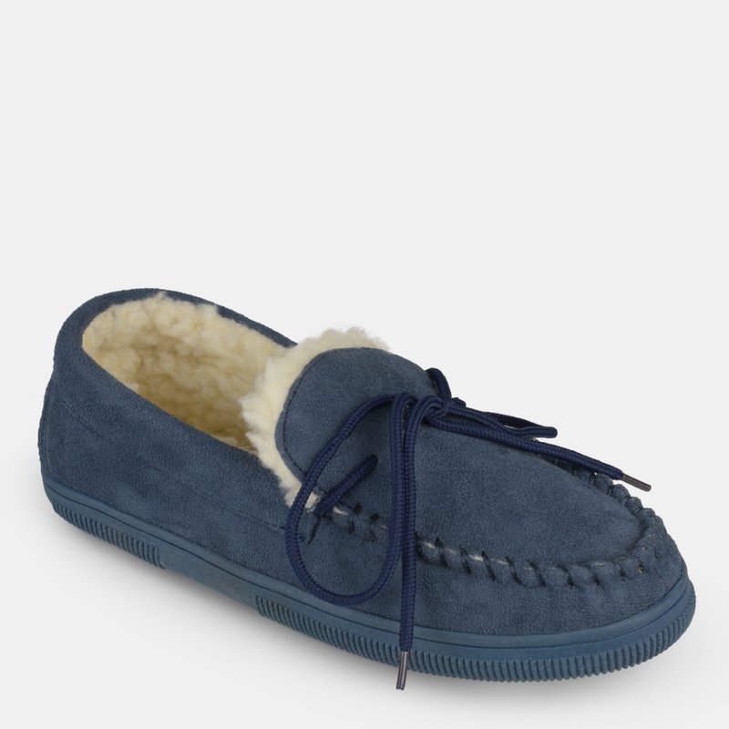 Vance Co. Shoes Vance Co. Men's Moccasin Slipper In Blue
