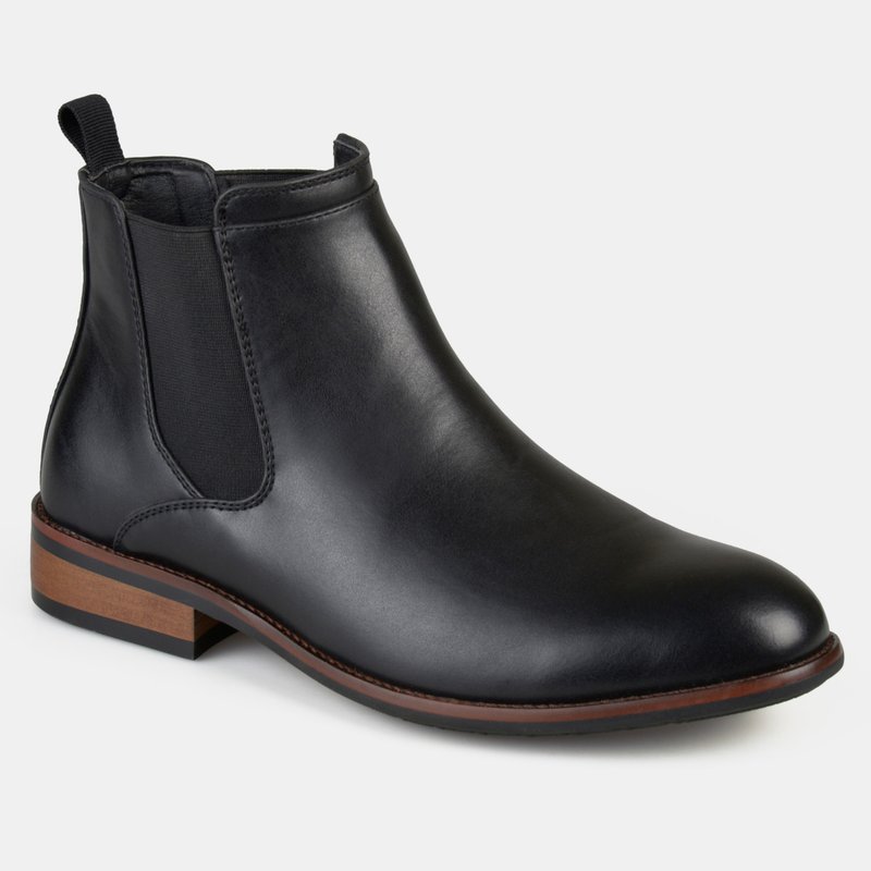 Vance Co. Shoes Vance Co. Men's Wide Width Landon Chelsea Dress Boot In Black