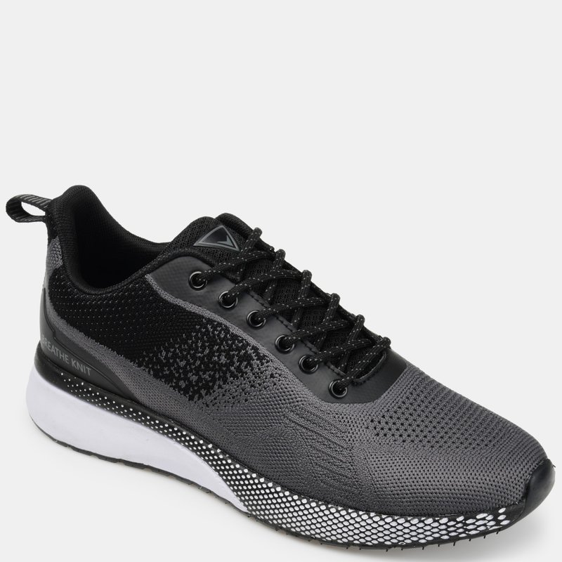 Shop Vance Co. Shoes Vance Co. Spade Casual Knit Walking Sneaker In Black