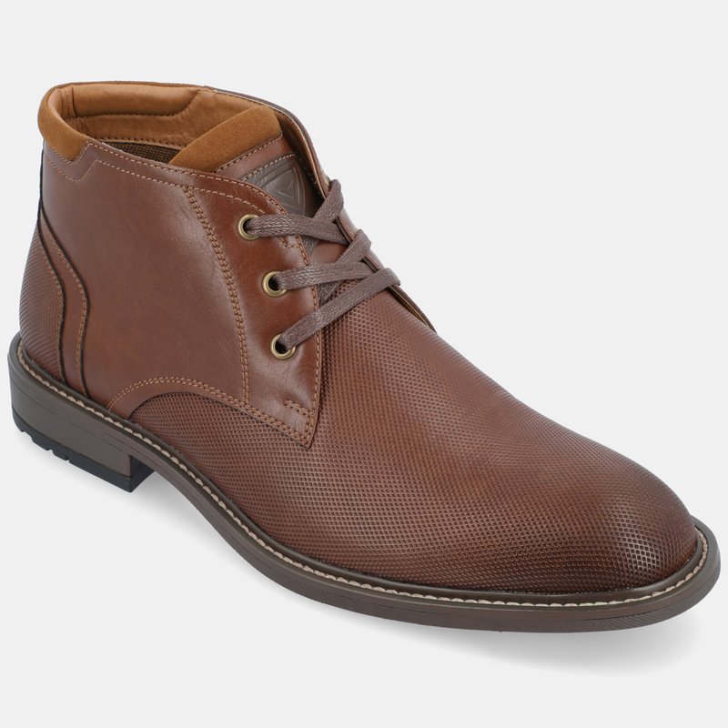 Vance Co. Shoes Vaughn Lace-up Chukka Boot In Brown