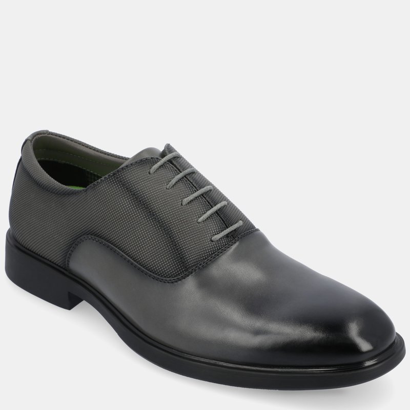 Vance Co. Shoes Vincent Plain Toe Oxford Shoe In Grey