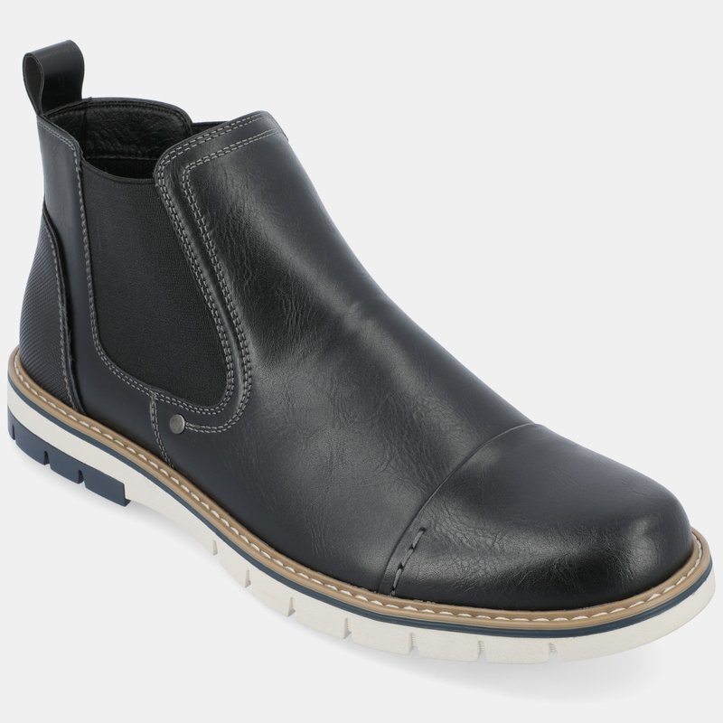 Vance Co. Shoes Waylon Pull-on Chelsea Boot In Black