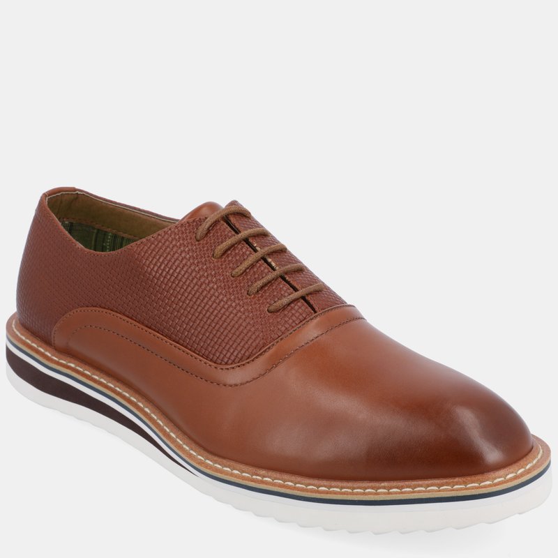 Vance Co. Shoes Weber Plain Toe Hybrid Dress Shoe In Brown