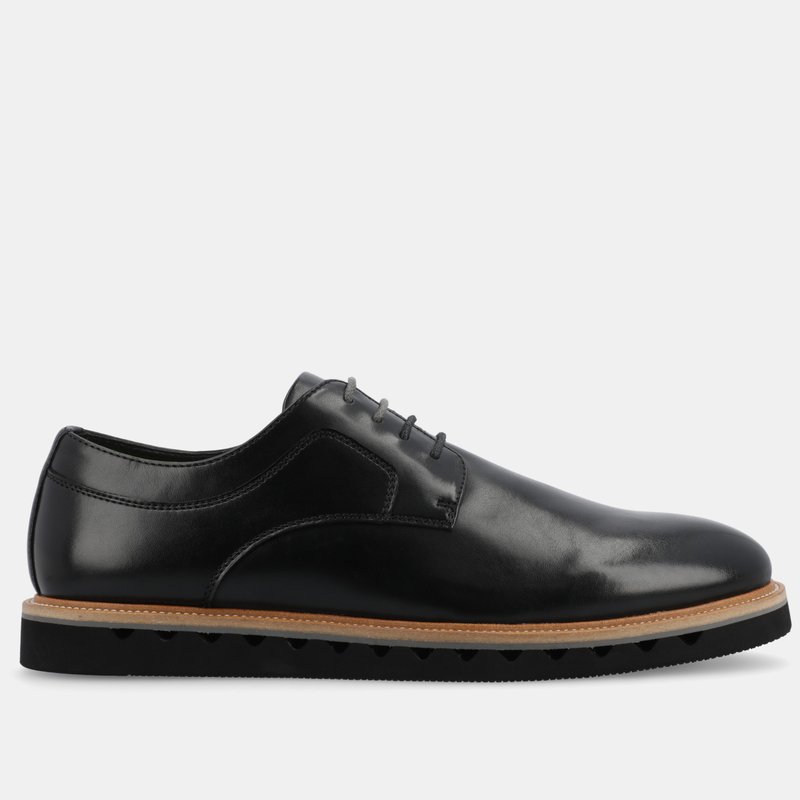 Shop Vance Co. Shoes William Plain Toe Derby Shoe In Black