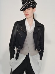 Baby Jane Smooth Leather Jacket - Black