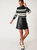 Circle Leather Mini Skirt