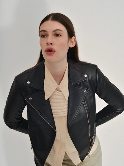 VEDA Dallas Smooth Leather Jacket product