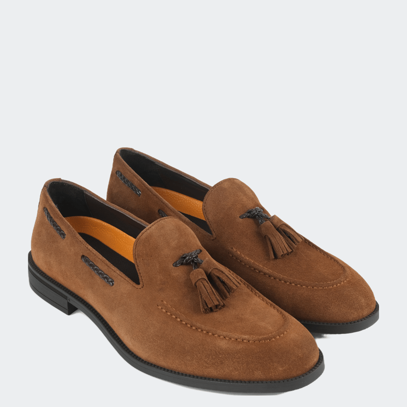 Vellapais Donna Comfort Tassel Loafers In Tan
