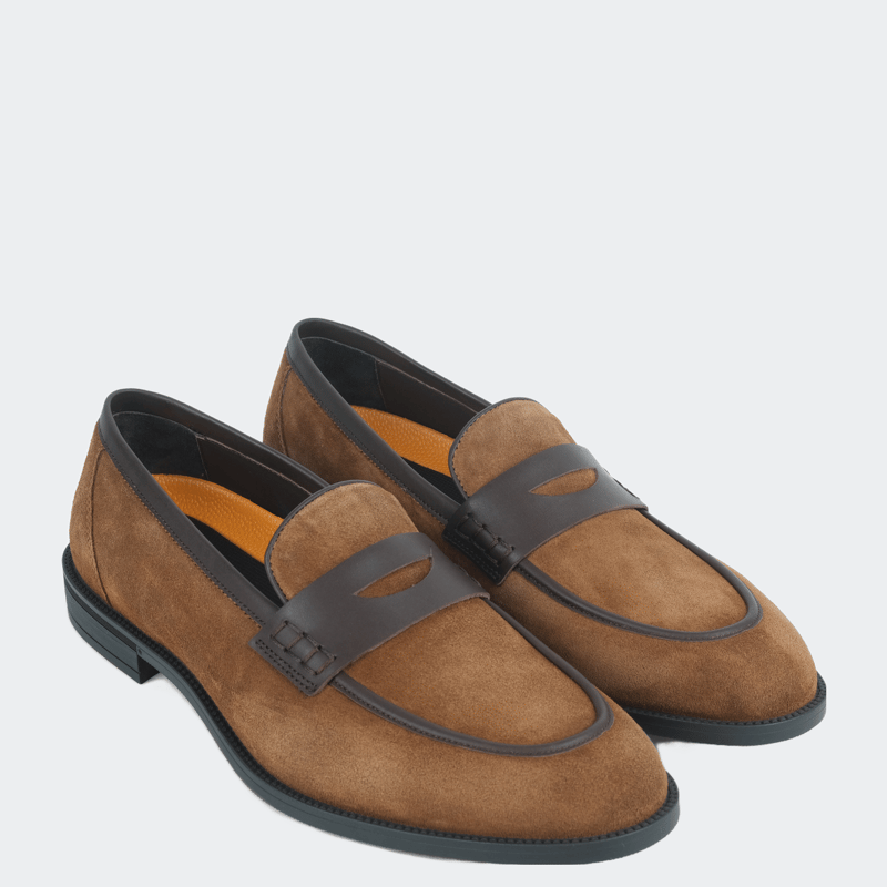 Vellapais Paloma Comfort Penny Loafers In Tan