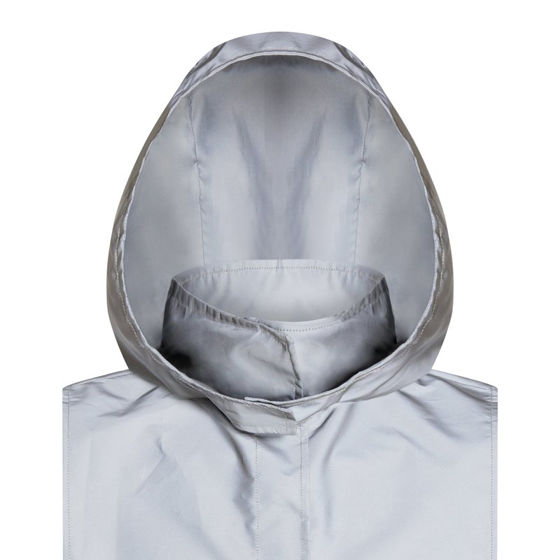 Venim Reflective Silver Waterproof Hood In Grey