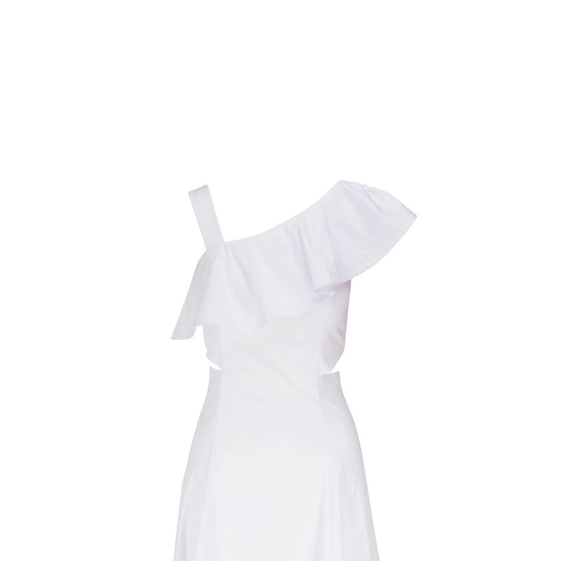 Shop Veronica Beard Beilla Dress In White