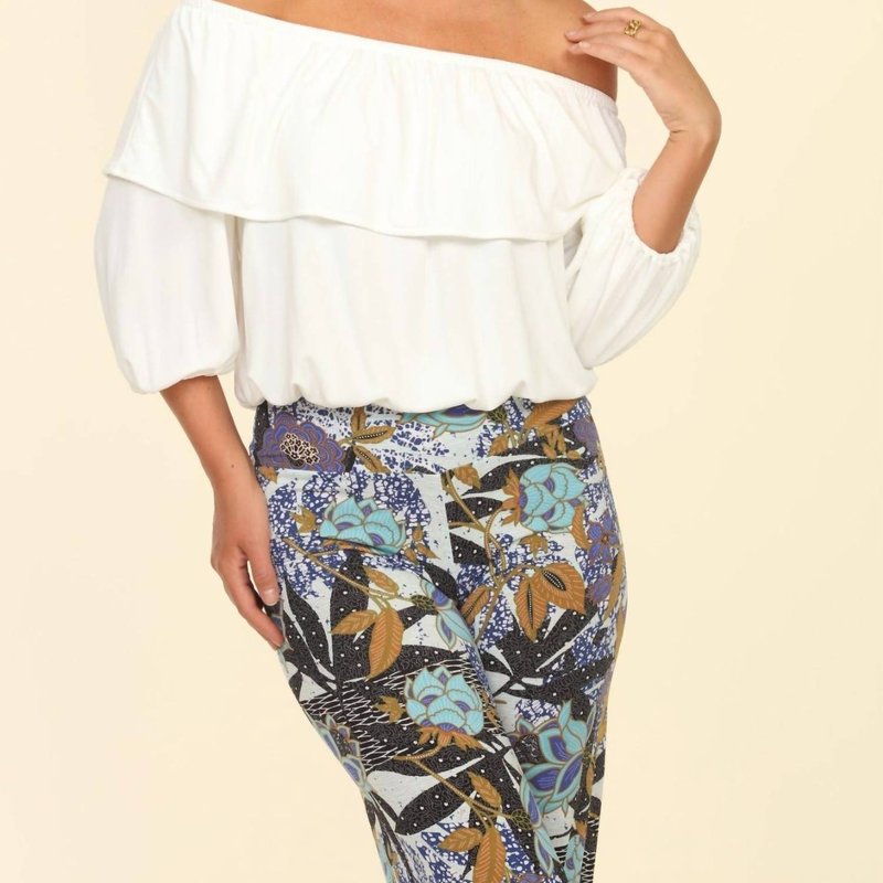 Shop Veronica M Off The Shoulder Ruffle Top In White