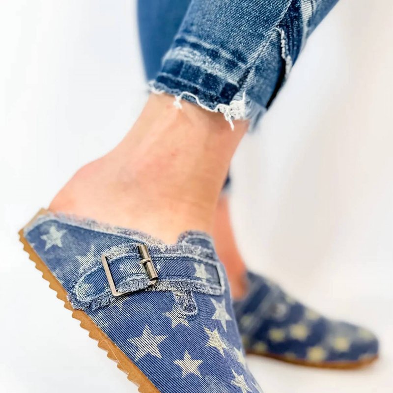 Shop Very G Picnic Slip-on Shoes In Blue
