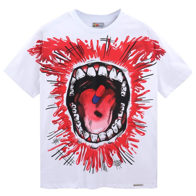 Shop Veryrare Red Pill Tee Shirt In White