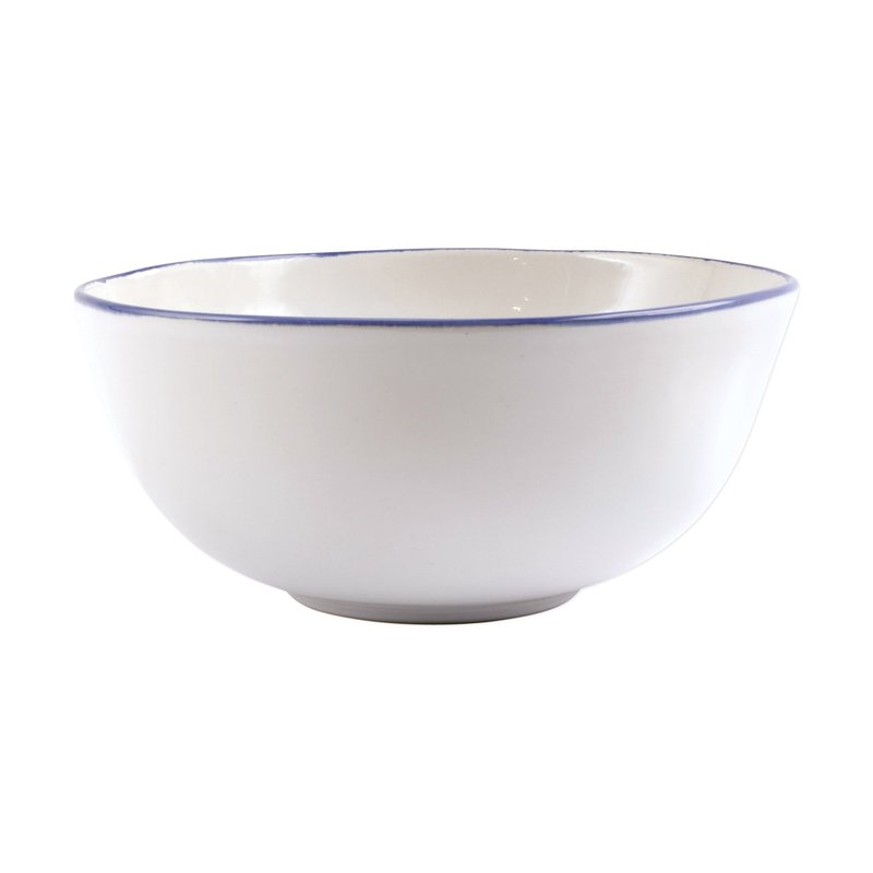 Shop Vietri Aurora Edge Medium Bowl In White