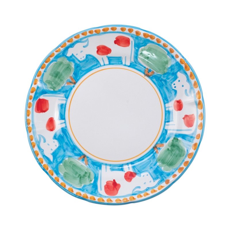 Shop Vietri Campagna Mucca Dinner Plate In Blue
