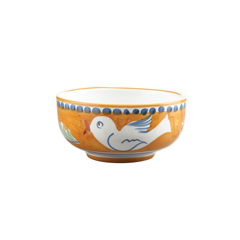 Shop Vietri Campagna Uccello Cereal/soup Bowl In Orange