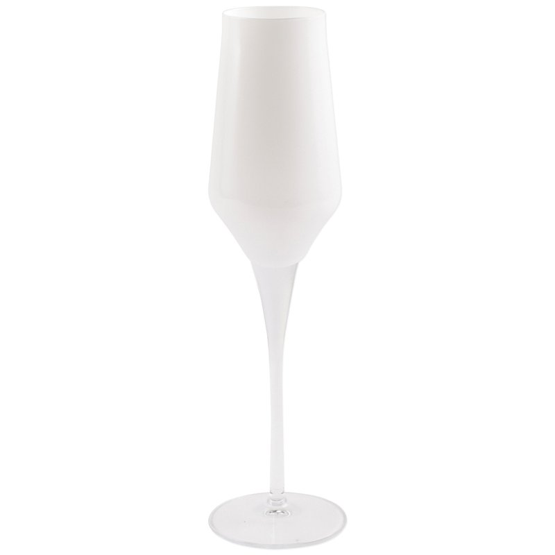 Vietri Contessa Champagne Glass In White