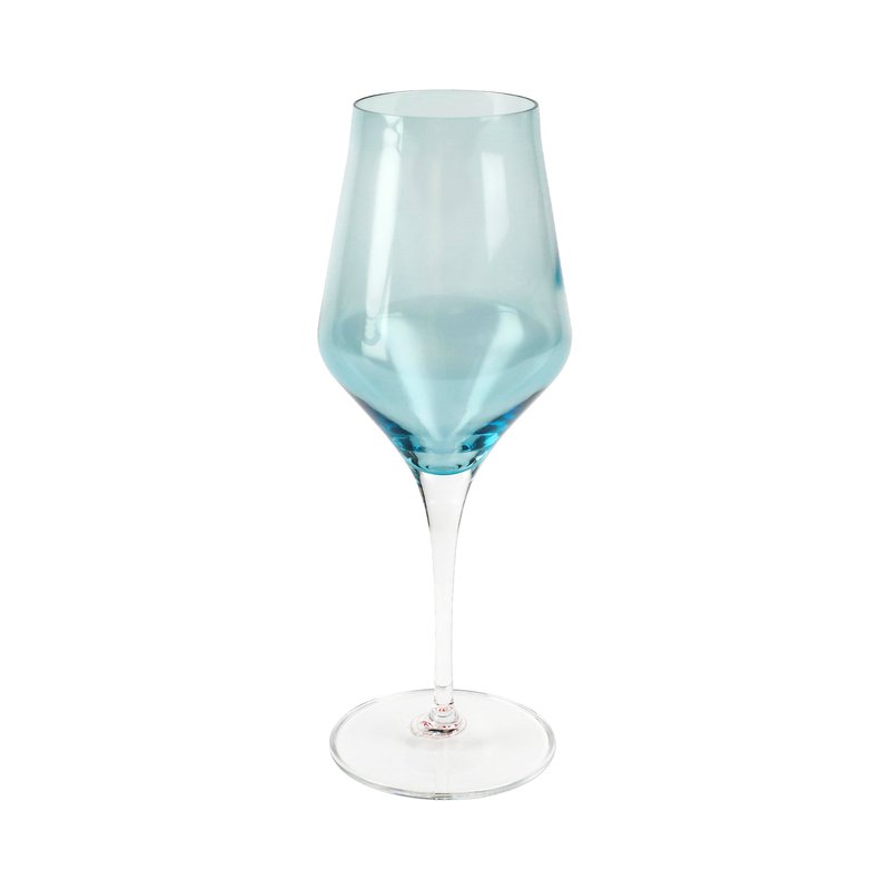 Shop Vietri Contessa Water Glass In Blue