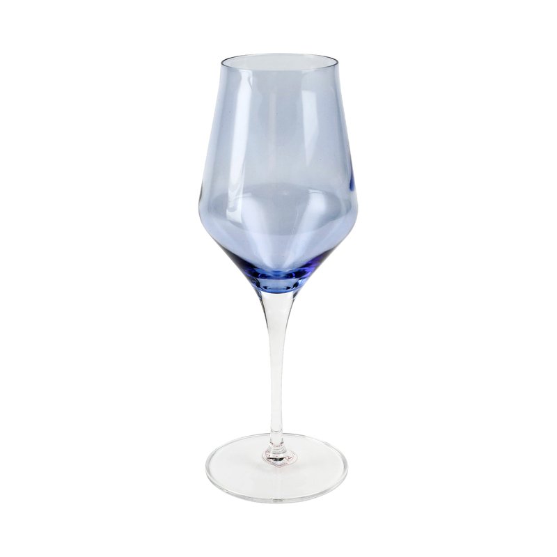Vietri Contessa Water Glass In Blue