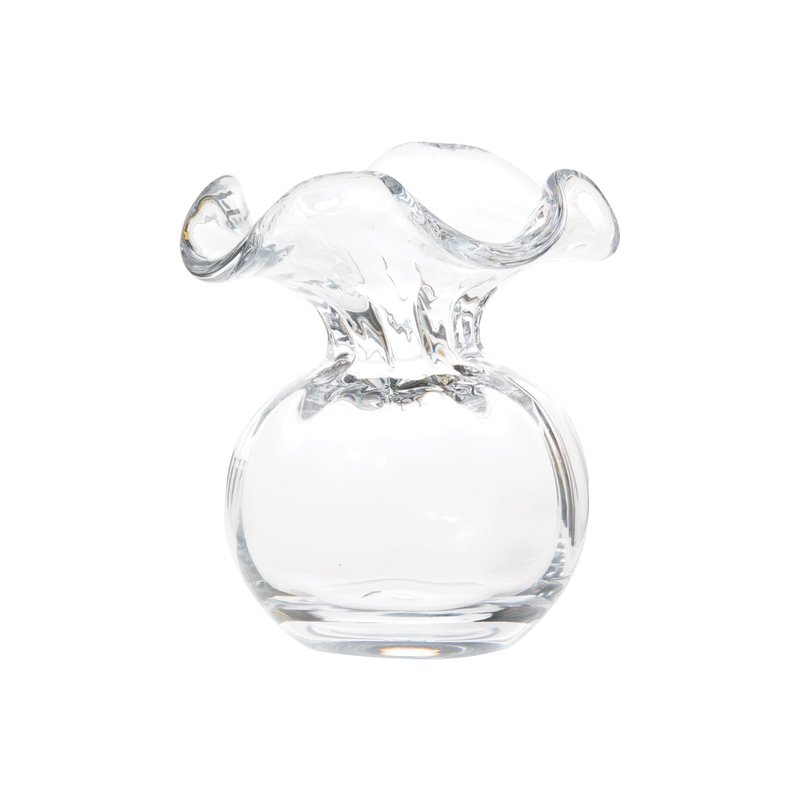 Shop Vietri Hibiscus Glass Clear Bud Vase In White
