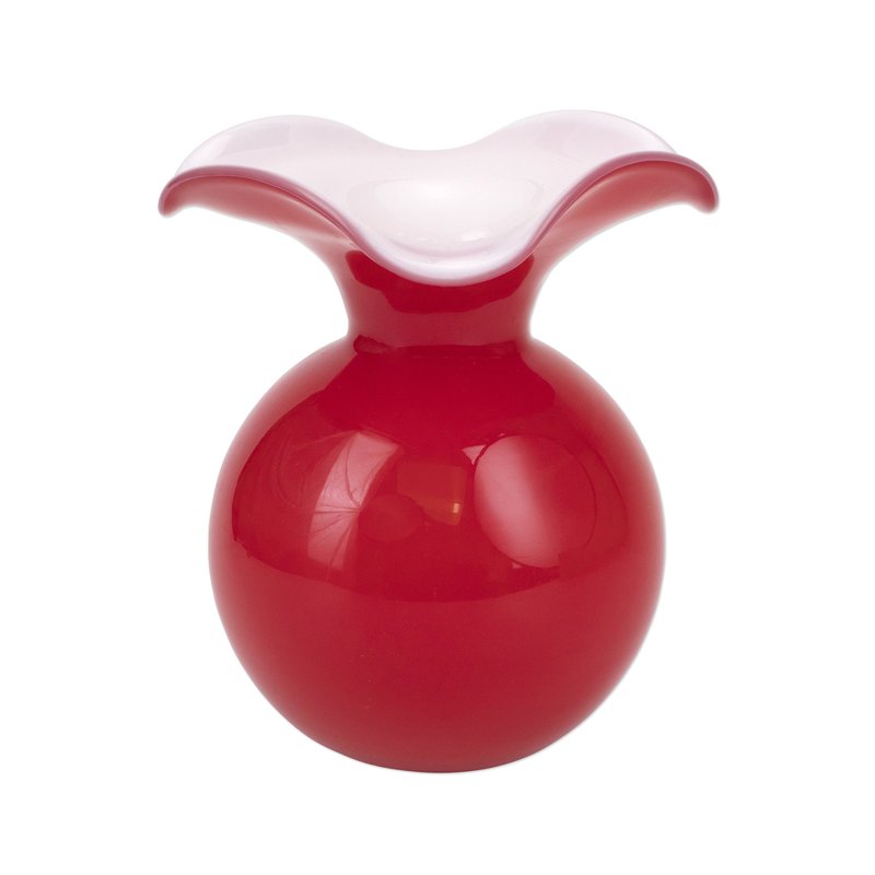 Shop Vietri Hibiscus Glass Red Medium Vase