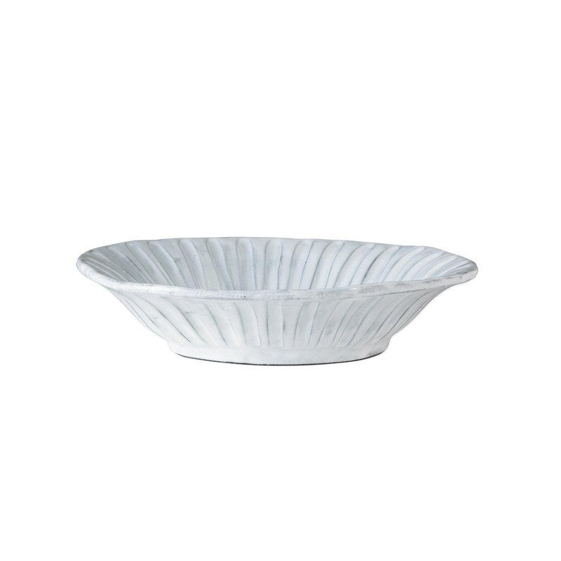 Vietri Incanto Stripe Pasta Bowl In White