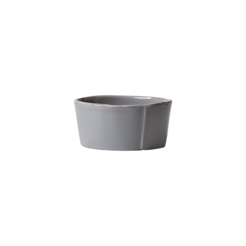 Vietri Lastra Condiment Bowl In Grey