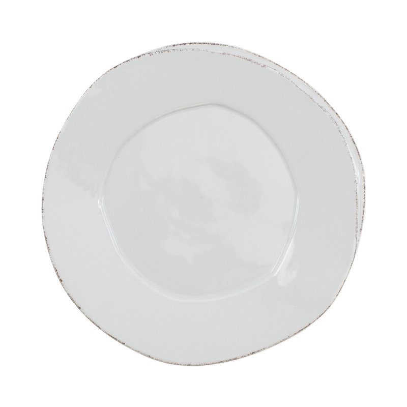Shop Vietri Lastra European Dinner Plate In Grey