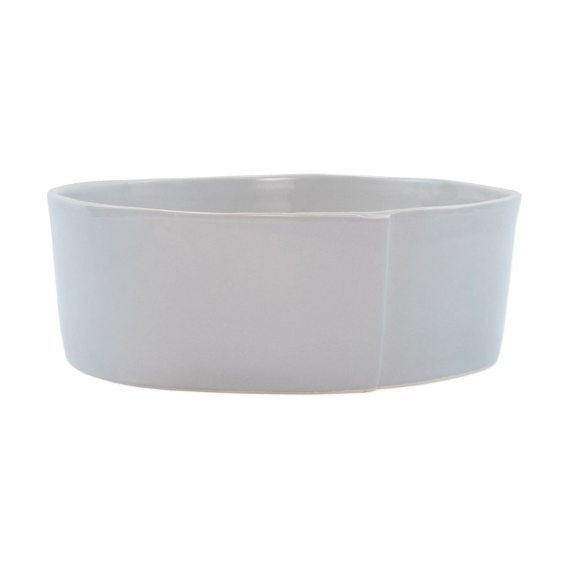 Vietri Lastra Large Serving Bowl In Grey