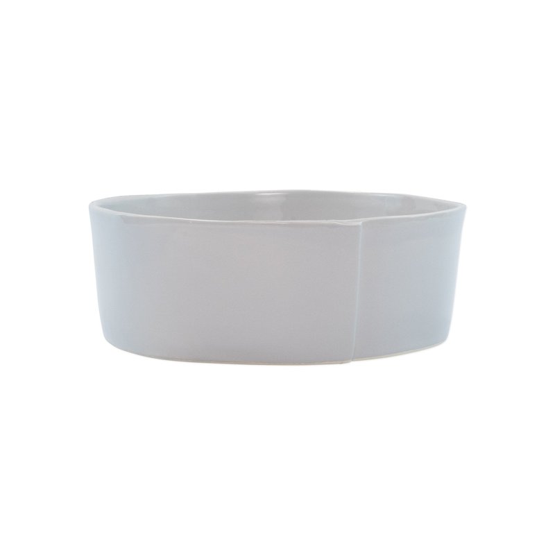 Shop Vietri Lastra Medium Serving Bowl In Grey