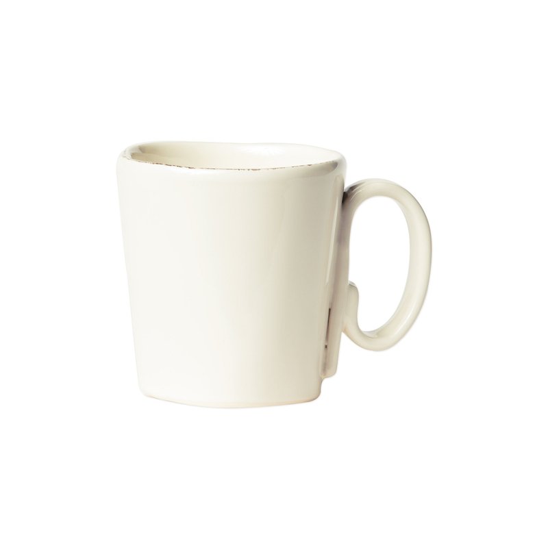 Vietri Lastra Mug In White