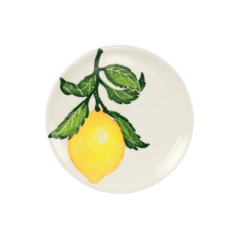 Vietri Limoni Salad Plate In Yellow